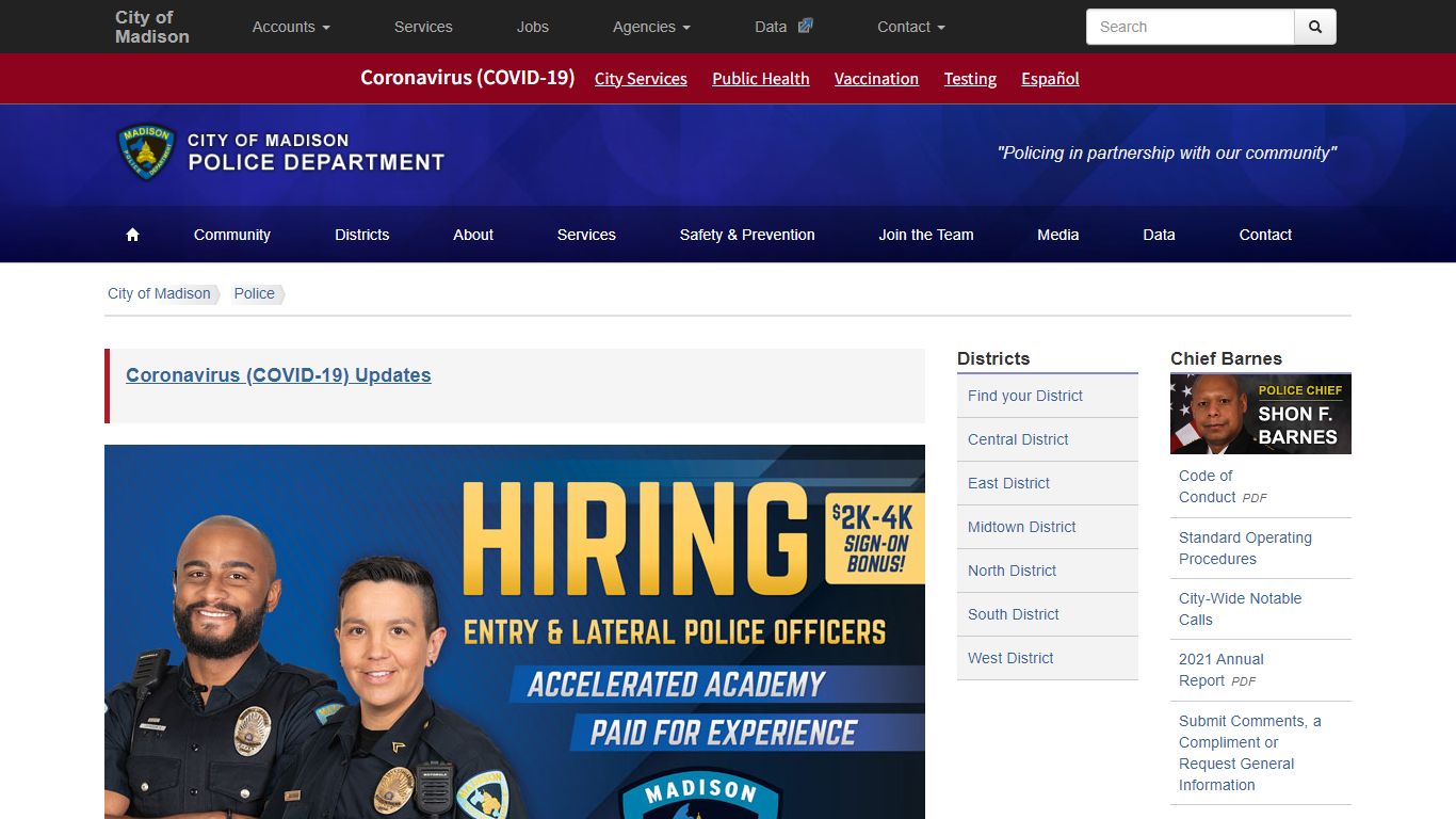 Madison Police Department - City of Madison, Wisconsin